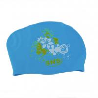 ШАПОЧКА ДЛЯ ПЛАВАННЯ ДЛЯ ДОВГОГО ВОЛОССЯ SNS, BLU FLOWERS 1706963372900